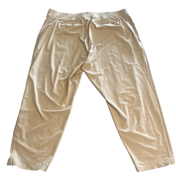 Athleta Brooklyn Ankle Pant Cream Lightweight Pockets Travel Stretch size 22 - Picture 7 of 10